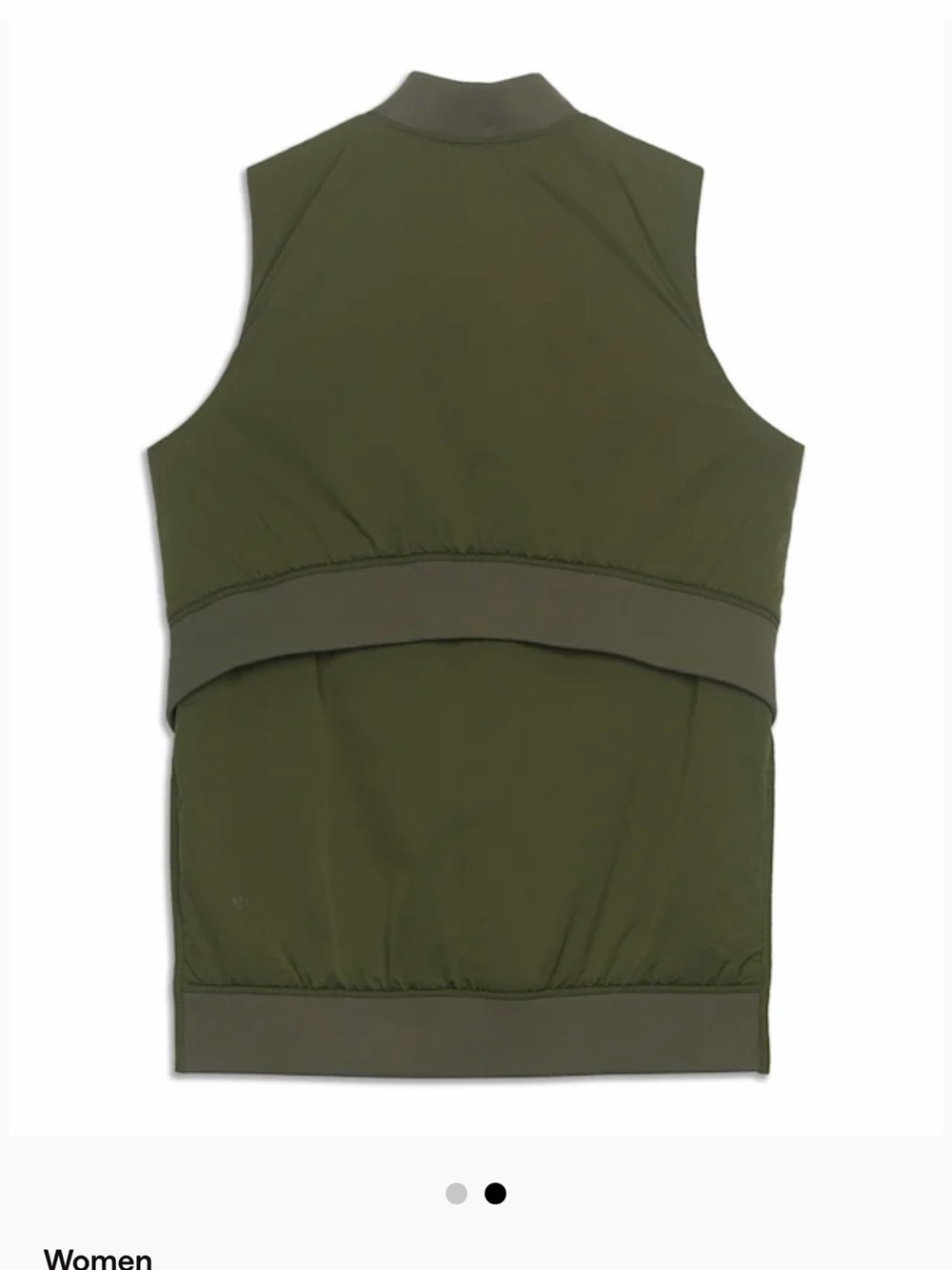 lululemon athletica Insultaed Bomber Vest Zip-Front Women's Vest Green - Picture 5 of 12